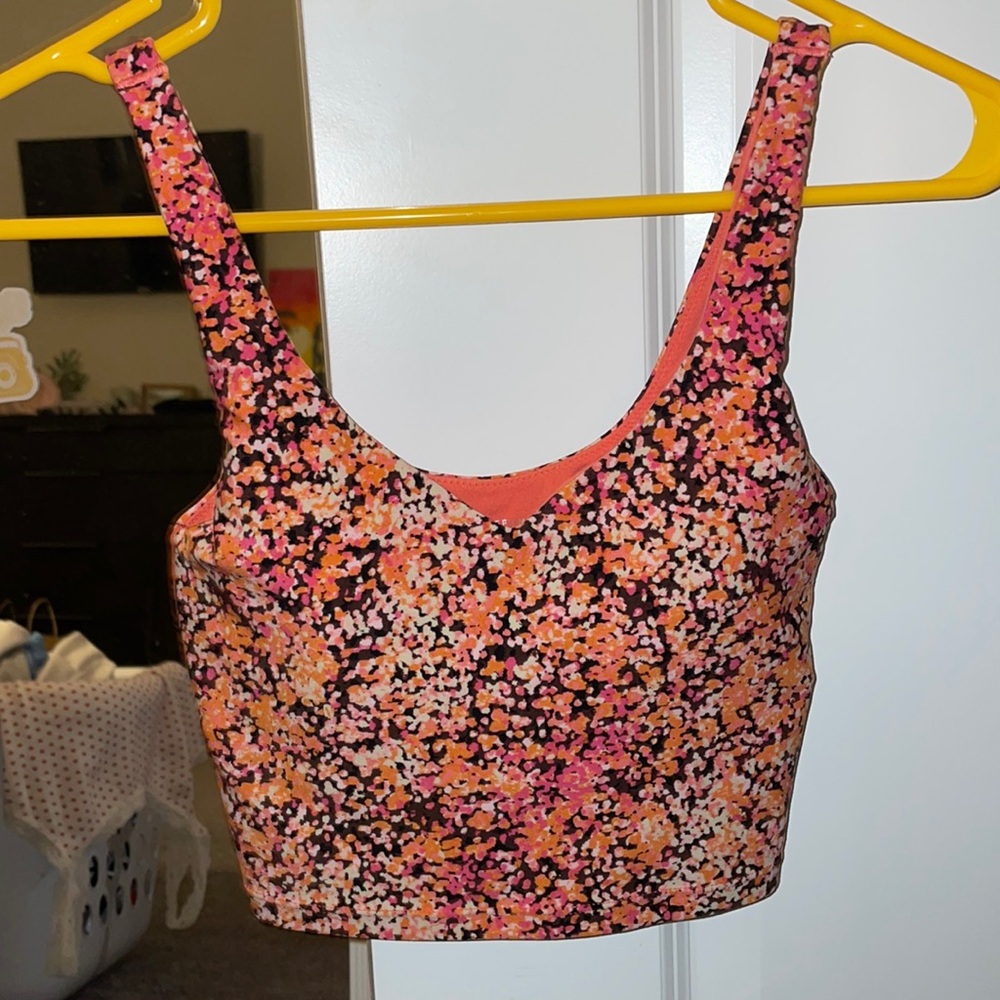 Aerie cropped workout tank top, built in bra | Size XS